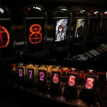 Pseudo-glow Tube Programmable Display IPS Screen RGB Clock Desktop Creative Ornaments Digital Clock