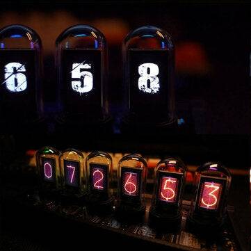 Pseudo-glow Tube Programmable Display IPS Screen RGB Clock Desktop Creative Ornaments Digital Clock