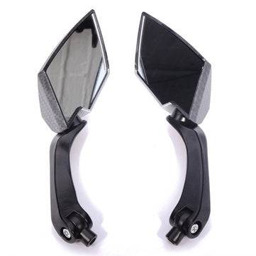 One Pair  Motorcycle Rear View Side Mirrors For Honda Yamaha Kawasaki