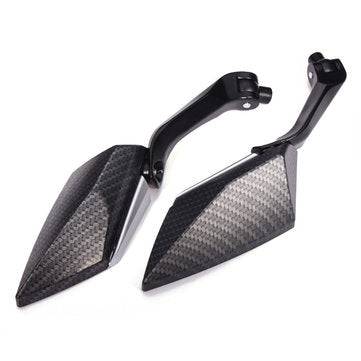 One Pair  Motorcycle Rear View Side Mirrors For Honda Yamaha Kawasaki