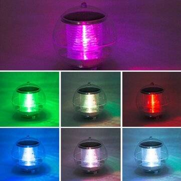 Solar Powered Colorful Water Floating Ball Lamp LED Outdoor Underwater Light for Yard Pond Garden Po