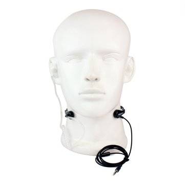 Retevis Black 1 Pin 3.5mm Throat MIC Earpiece Covert Air Tube Earpiece For Universal Mobile Phones I