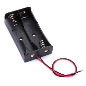 Plastic Battery Storage Case Box Holder For 2x18650 With Leads