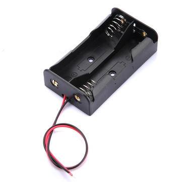 Plastic Battery Storage Case Box Holder For 2x18650 With Leads