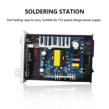 STC T12 OLED Soldering Station Quick Heating Electronic Welding Iron 200-450 100-240V with 9501 H