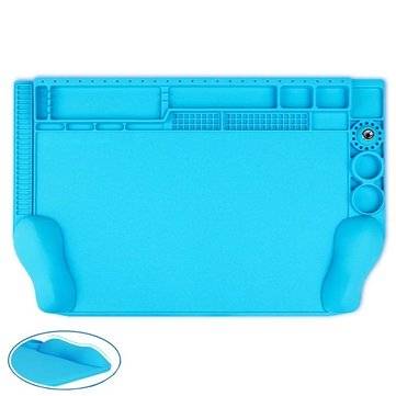 SS-004H 45x30cm 3D Wrist Protection Phone Maintenance Mat Ergonomic Silicone Desk Mat High Temperatu