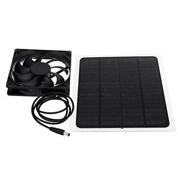 Solar Panel Powered Exhaust Fan For Greenhouse Pet House Tree House And RV
