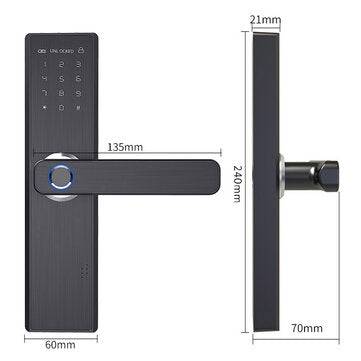 Security Electronic Smart Door Lock Touch Password Keypad Card Fingerprint
