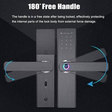Security Electronic Smart Door Lock Touch Password Keypad Card Fingerprint