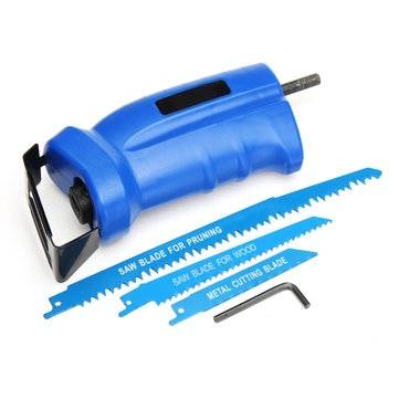 Reciprocating Saw Convert Adapter Woodworking Chainsaw For Cordless Power Drill