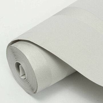 Silver 3D Non-Woven Fabric Wave Stripe Embossed Wallpaper Waterproof Modern Simple Non-Woven Fabric