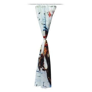 Modern Animal 3D Waterproof Polyester Shower Curtain Dog Octopus Pattern With 12 Plastic Hooks For B