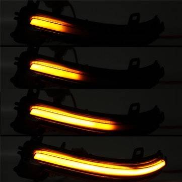 Rearview Mirror Lights Turn Indicator Lamp Flowing Water Amber for BMW 1 2 3 4 Series i3