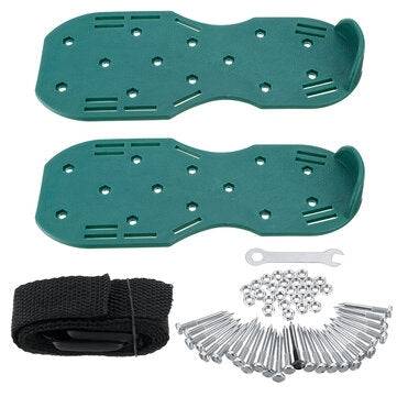 Lawn Aerator Shoes with Spikes Lawn Garden Soil Grass Aeration Sandals Shoes