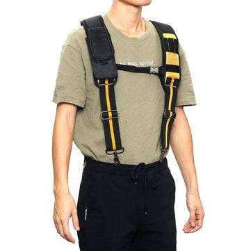 Heavy Duty Tool Belt Suspender for Reducing Waist Pressure Tool Pouch with 4pcs Support Loops