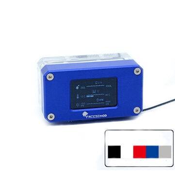 LSJ-ZNR Water Cooler Electronic Flow Rate Flow Thermometer VA LCD Screen (COLOR: BLUE)