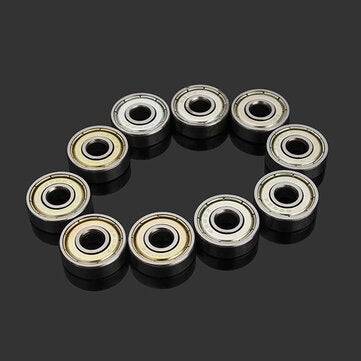 Machifit 10pcs 626ZZ 6x19x6mm Steel Sealed Shielded Deep Groove Ball Bearing