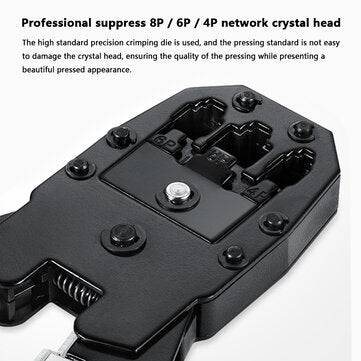 Handskit Network Cable Pliers Screwdriver Wire Stripper Tool Set with Cable Tester Spring Clamp Plie