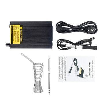HANDSKIT 936A Soldering Station OLED 0.96inch STC Controller Electronic Soldering Iron with Holder T