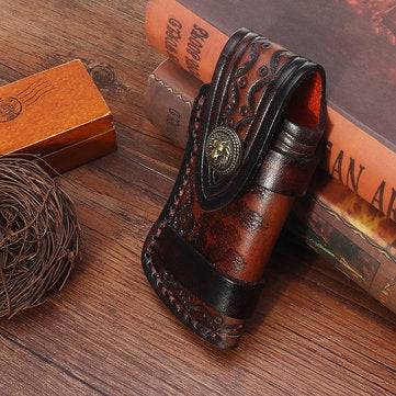 Handmade Leather Sheath Cosplay Costume Decoration Bag Kits For Foldable Cutter