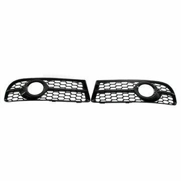 Fits for Audi A4 B7 S-Line S4 05-08 Honeycomb Front Bumper Fog Lamp Grille 2005-2008