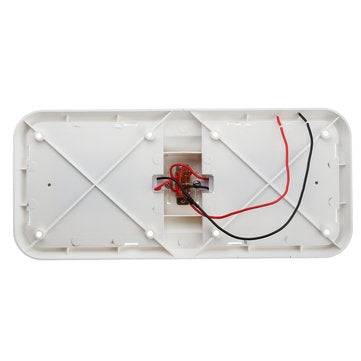 LED Interior Double Dome Ceiling Lights Lamp 6.5W 4500K White 12V for RV Boat Camper Trailer