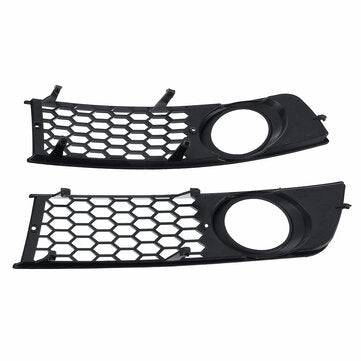 Honeycomb Hex Mesh Frnot Fog Light Open Vent Grill Grille For AUDI A4 B6 2001-2005