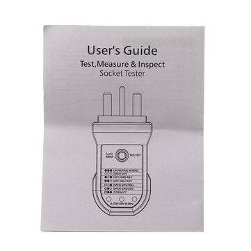 FUYI FY1872 EU Socket Tester Circuit Polarity Voltage Detector Wall Plug Breaker Finder RCD Test