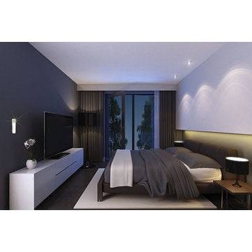 DOBERMAN SECURITY SE-0134 100dB IR Sensor Infrared Motion Detector Triggered LED Light Alarm