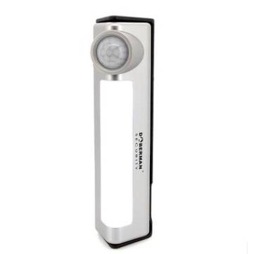 DOBERMAN SECURITY SE-0134 100dB IR Sensor Infrared Motion Detector Triggered LED Light Alarm
