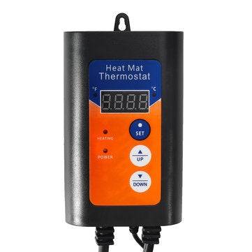 Digital Heat Mat Thermostat Controller for Seed Germination Reptiles Brewing Breeding Incubation Gre
