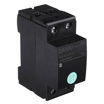 DANIU TUYA APP 2P 90A Smart WIFI Circuit Breaker Voltage Energy Power kWh Meter Time Timer Relay Swi