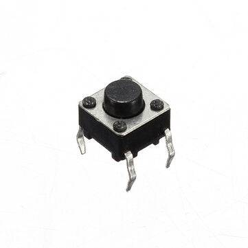 Geekcreit 100pcs Mini Micro Momentary Tactile Touch Switch Push Button DIP P4 Normally Open