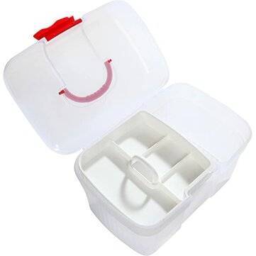 Home Office Emergency Toolbox Storage Box Pill Storage Home Health Storage Organizer Large Size 27*1