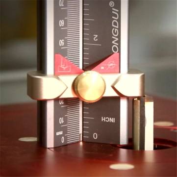 HONGDUI 3 In 1 Multifunction Measuring Gauge Drill Depth Gauge Drill Stop Measure and Drill Point An
