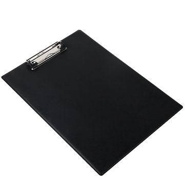 Deli 9224 A4 PVC Clip Board Portable Black Writing Board Clipboard Office School Meeting Accessories