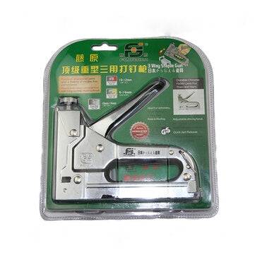 FUJIWARA Nail Stapler Manual Nail Guns Three-use Heavy-Duty Stainless Steel Nail Guns With 800 Stapl