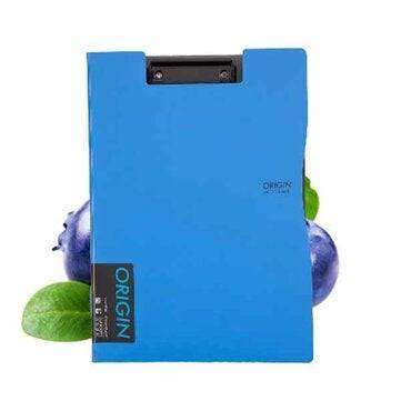 Comix A828 Clip File Folder Double Folding Data Clip Thickening A4 Flat Clip (COLOR.: BLUE)