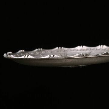 Chinese Fengshui Silver 12 Zodiac Animal Dragon Statue Coin Plate Home Decorations