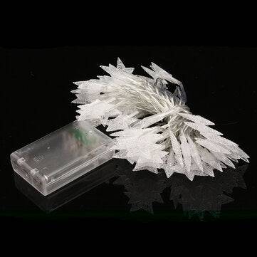 Battery Operated 50LEDs Star Fairy String Light Indoor Outdoor for Christmas Party DC4.5V