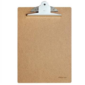 Deli 9227 A4 Wooden Clip Board Portable Writing Board Clipboard Office School Meeting Accessories Wi