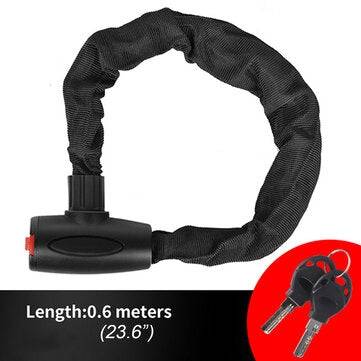 Bicycle Anti-theft Safety Bike Lock Reinforced Alloy Steel Motorcycle Cycling (LENGTH: 0.6M)