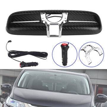 Carbon Fiber Look Car Interior Rear View Mirror Cover With Blue Light For HONDA CIVIC CRV ODYSSEY
