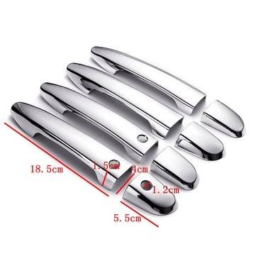 8Pcs / Set ABS Chrome 4 Car Door Handle Covers With Keyless For Mazda 2/3/6 CX-3 CX-5