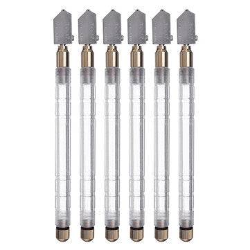 6Pcs TOYO Glass Cutter TC-17 Plastic Handle Straight Cutting Tool Self-oiling