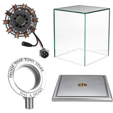 1:1 Scale MK2 Assembled Core DIY Tony Arc Reactor LED Lamp Kit With Display Stand Cover
