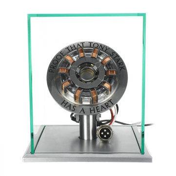 1:1 Scale MK2 Assembled Core DIY Tony Arc Reactor LED Lamp Kit With Display Stand Cover