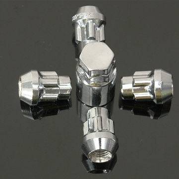 1 Set Lock Alloy Wheel Anti Theft Nuts Bolts With Key 60 Degree Taped 12x1.5mm