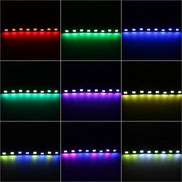 8pcs RGB LED ROCK Light Under Glow Voice Controller Muti-Channel Off-road Car