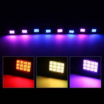 8pcs RGB LED ROCK Light Under Glow Voice Controller Muti-Channel Off-road Car